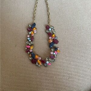 Jcrew Elegant Multicolor Floral Necklace